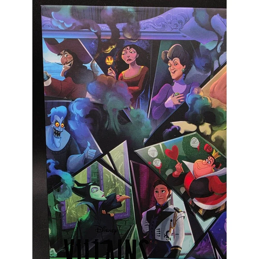 Disney Villains 500-Piece Noir Select Jigsaw Puzzle Premium Packaging Recycled